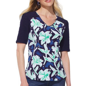 62. NWT WOMENS CHICO’S 3/XL DETAIL TOP